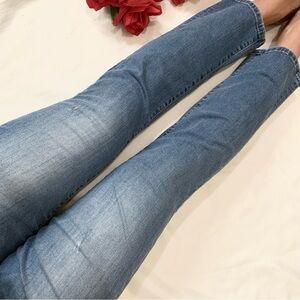 Comfy elastic band vintage skinny jeans